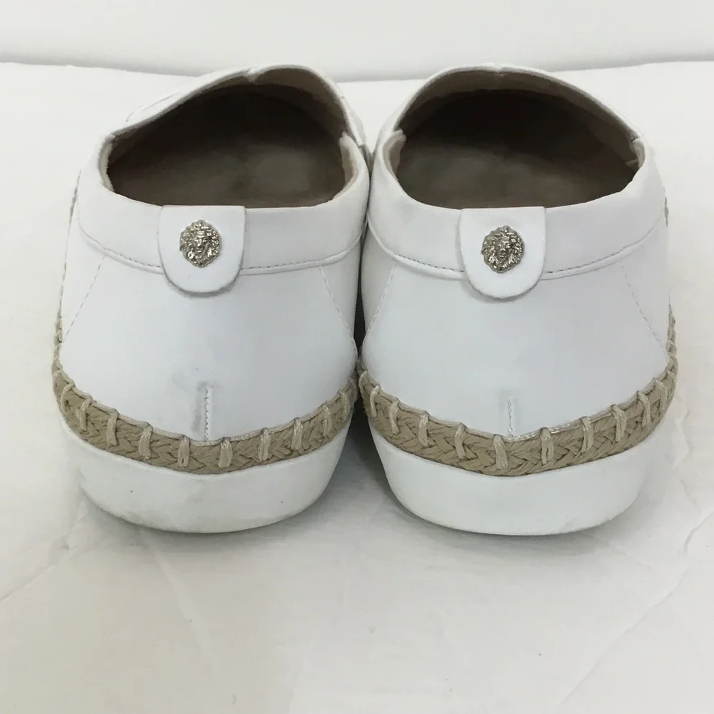 Anne Klein White Slip-On Espadrille Flats size 8